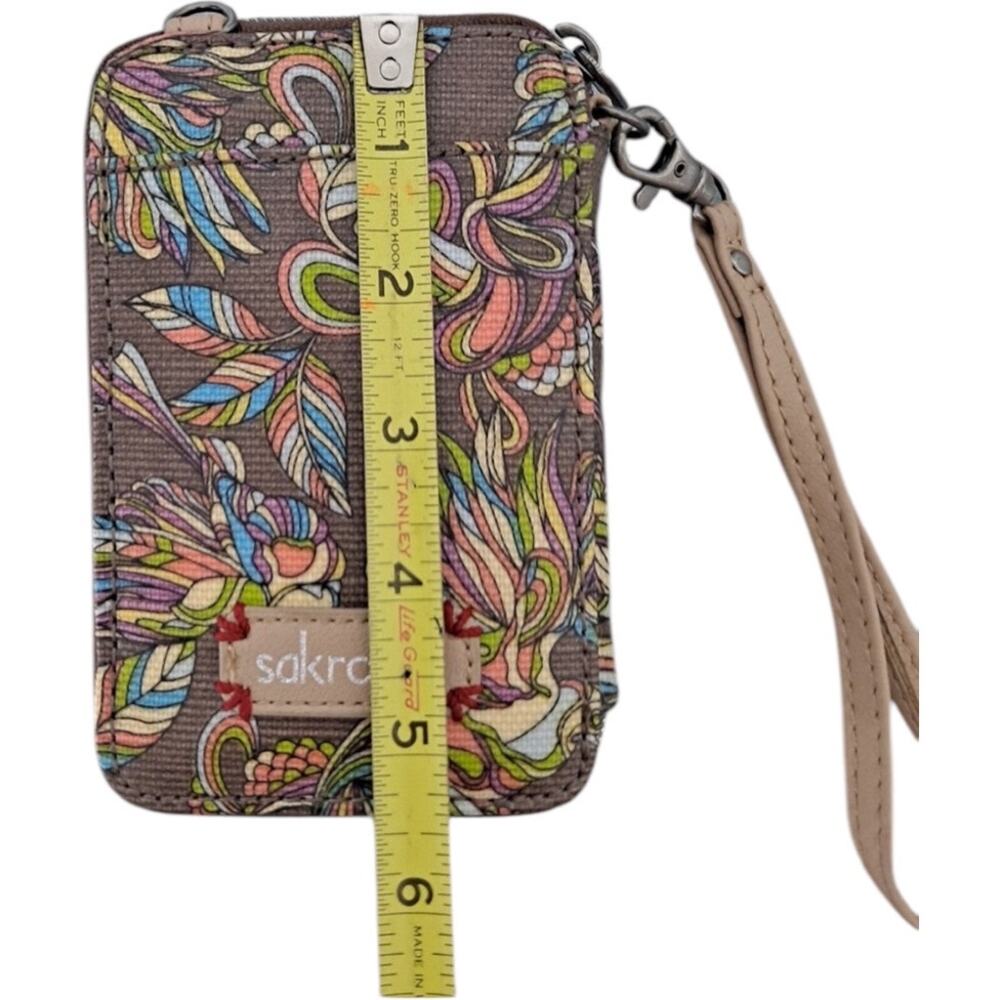 Sakroots Multi-Color Wristlet Wallet With Glitter… - image 5